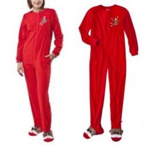 Nick & Nora Sock Monkey Footie Pajamas